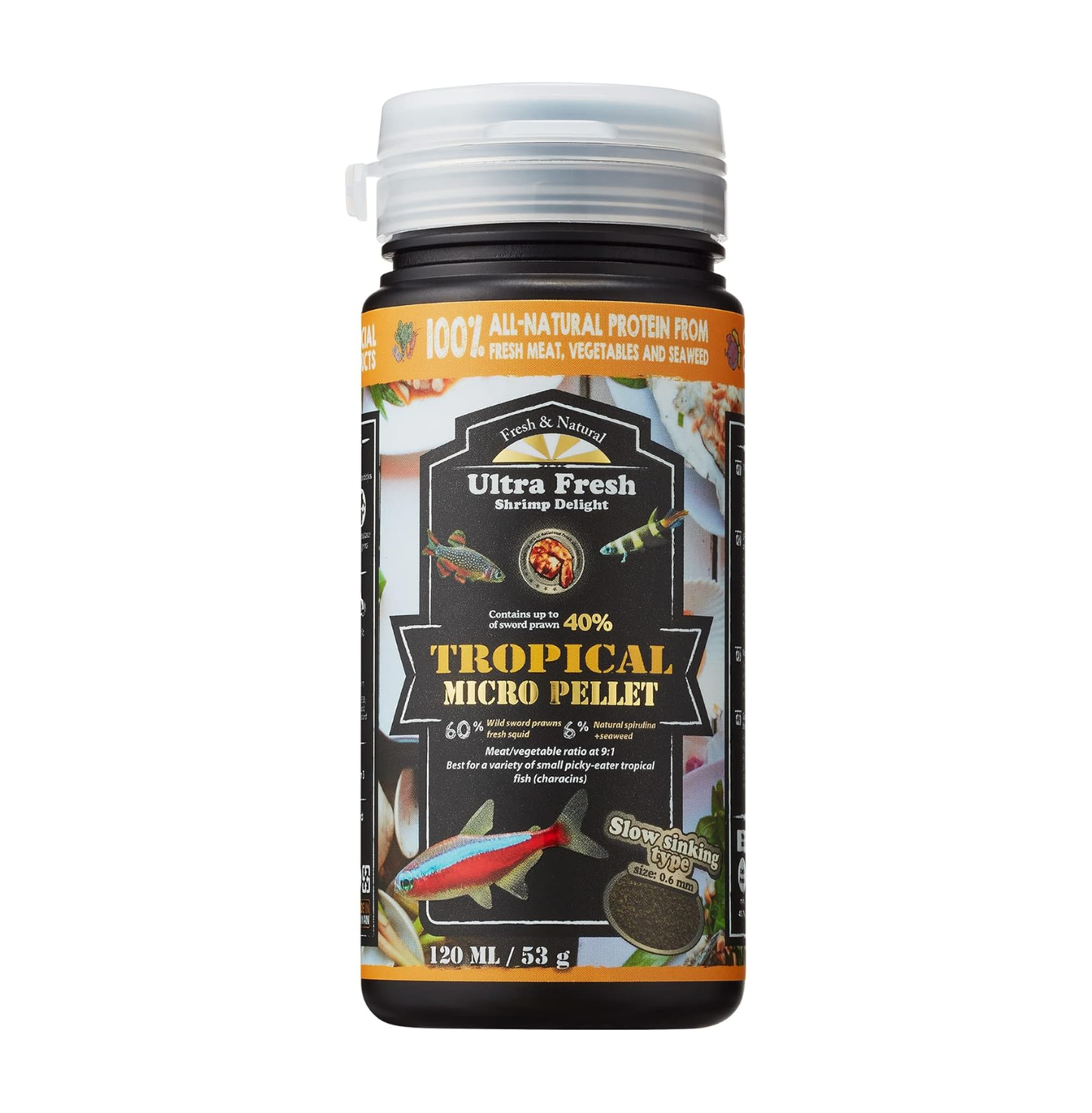 Ultra Fresh Tropical Micro Pellets – Shrimp Delight Formula (1.87 oz)